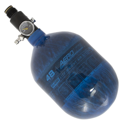 ONLINE ONLY - HK Army 48/4500 Aerolite Carbon Fiber Air Tank with Standard Regulator - Multiple Colours